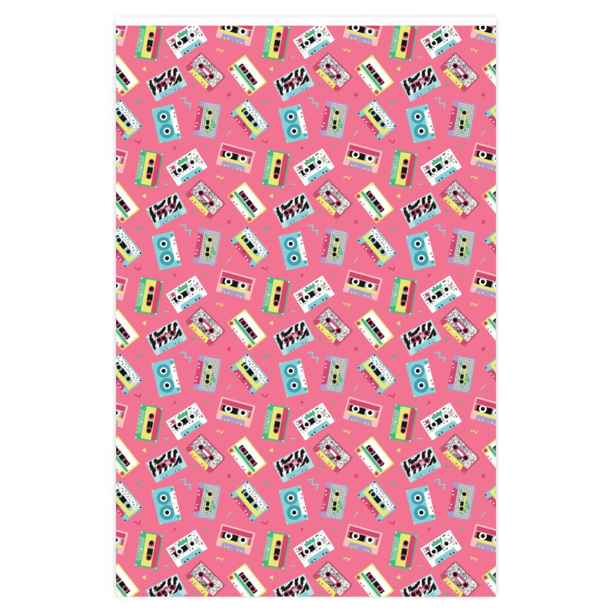 Cassette Tape Retro Wrapping Paper