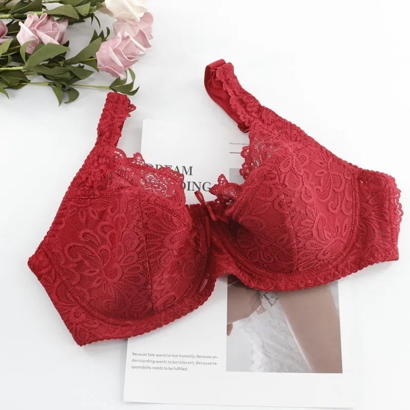 Beauwear Women Plus Size Ultra Thin Bras Embroidery Lingerie Female Unlined Floral Intimates 75F 75E 80E 85E 85DD 90DD 95E 100E
