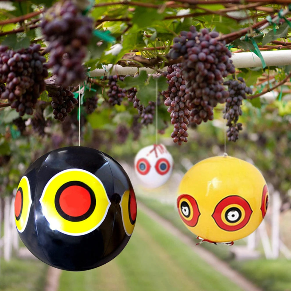 40CM Scare Eye Balloons Visual Deterrent Balloon Bird Repellent Keep Ducks Away From Swimming Pool Anti Bird Inflatable Repeller