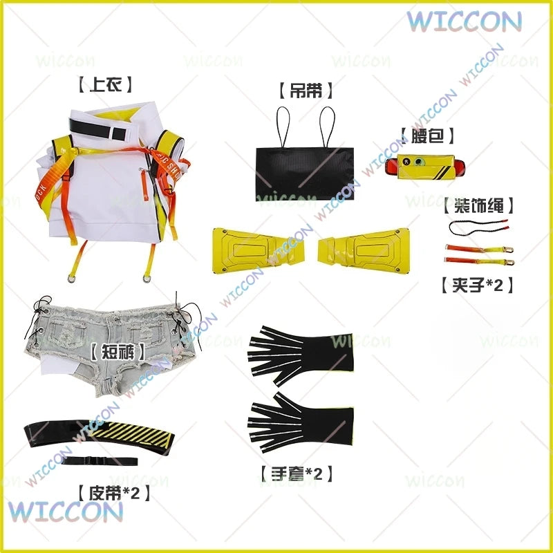 Goddess of Victory Elegg Cosplay Costume Anime Game Roleplay Outfit Goddess Alliance Stage Prop Halloween Party Wig Set Christma