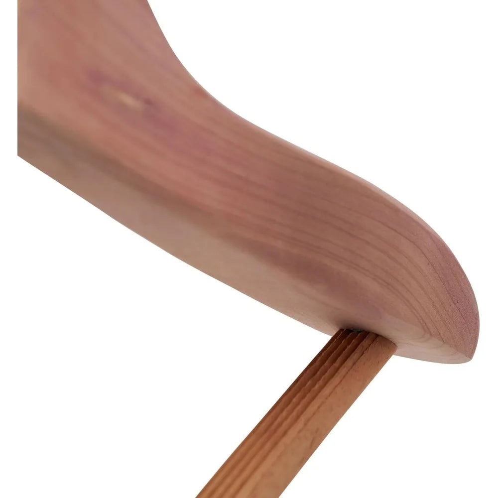 CedarFresh Deluxe Cedar Coat Hanger with Fixed Bar, Red,natural