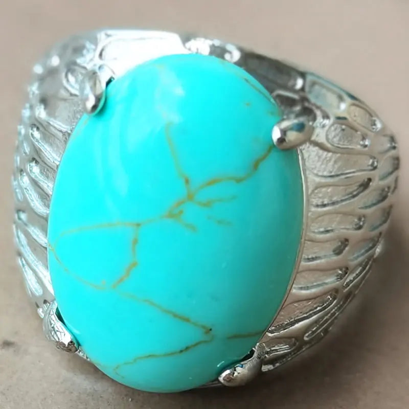 Beautiful jewelry  Malachite Bead Ring  PWB1193