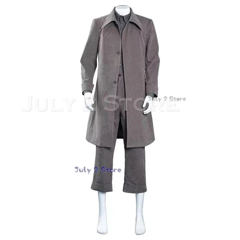 asdh8@Mono cosplay Little Grey Nightmares II Costume Protagonist Mask Coat Pants Suit Men Women Halloween Party Game Sty