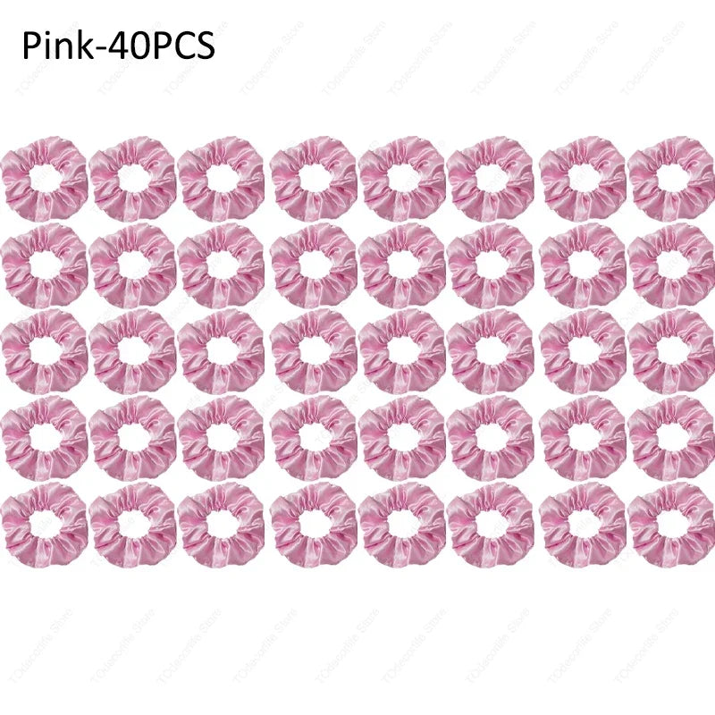 LED Luminous Scrunchies Hairband Glowing Elastic Hair Tie Rope for Women Girls Glow in the Dark Party Hair Accessory