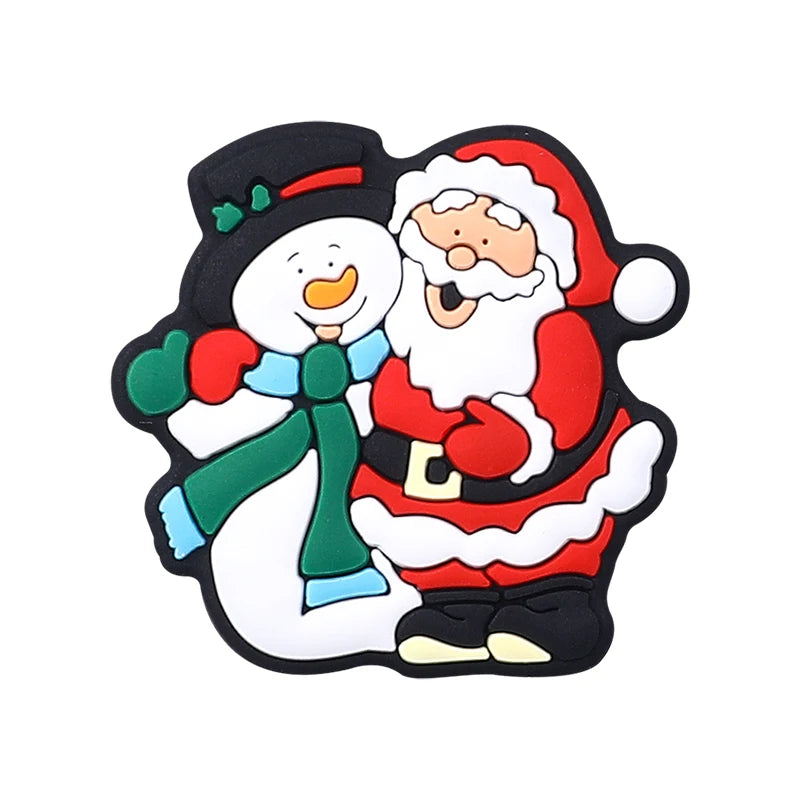 5/10Pcs Silicone Beads Christmas Day Theme Focal Beads for Jewelry Making DIY Beaded Pen Keychain Jewelry Accessories Gift