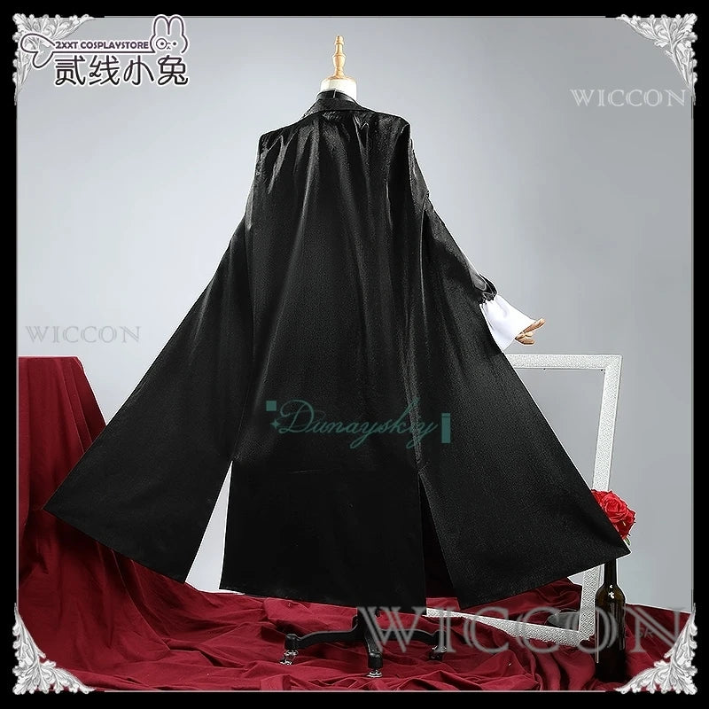 Happyzoo Langley Cosplay Costume Long Trench Coat Wig Game Path To Nowhere Full Set Accessories Halloween Carnival Suit Women