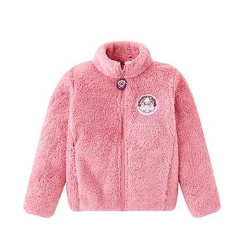 3 4 6 8 10 Years Girls Long Winter Down Jacket Cute Bear Coats For Girls Parkas Fashion Bright Hooded Child Waterproof Outerwear