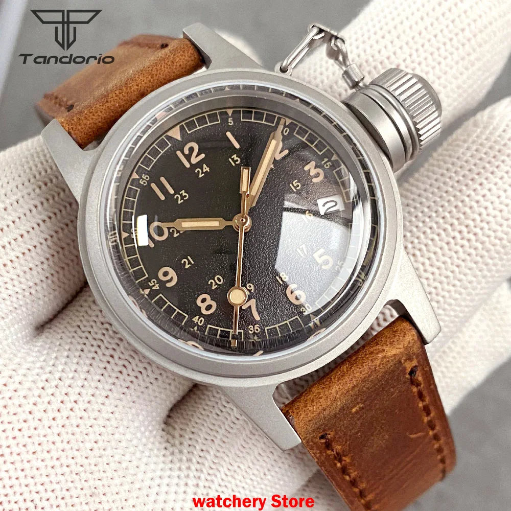 Customized 36mm Diving Men Watches Automatic NH35A Movement Sapphire Glass Date Black Dial Mechanical Watches