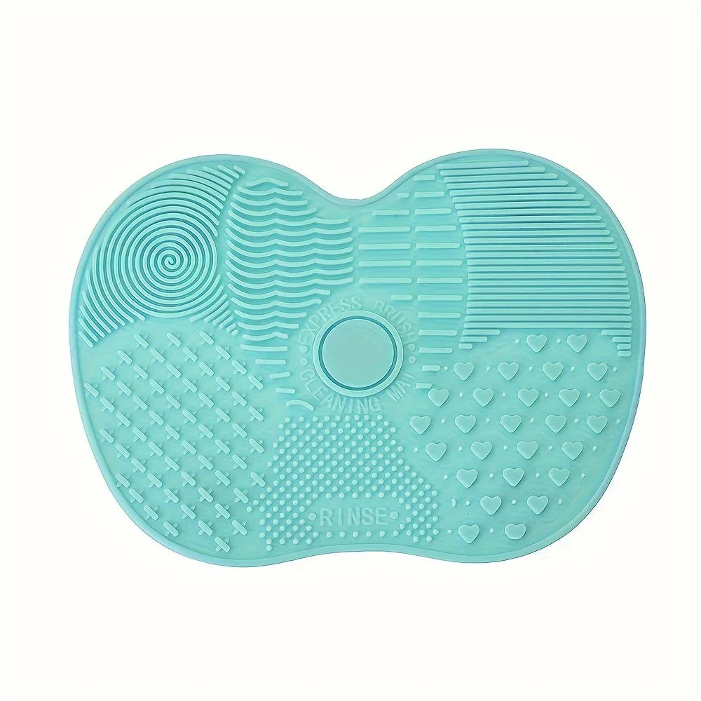 Makeup Brush Cleaning Tools Silicone Scrub Pad with Suction Cup Powder Puff Scrub Pad Beauty Tools Scrub Pad Brush Cleaning Tool