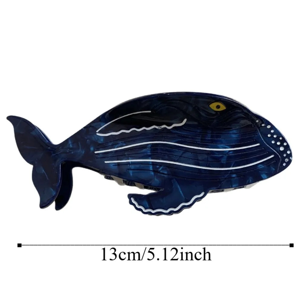 Fashion Sweet Acetate Fish Hair Claw Noctilucent Acetic Acid Sperm Whale Shark Clip Headdress Chick Animal Hair Clip Daily