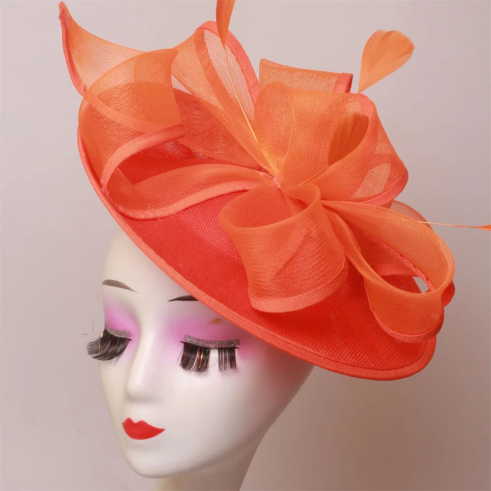 Hot Pink New Fascinator Wedding Women Hat Derby Race Ladies Headpiece Bride Wedding Chic Pillbox Fascinator Hair Accessories
