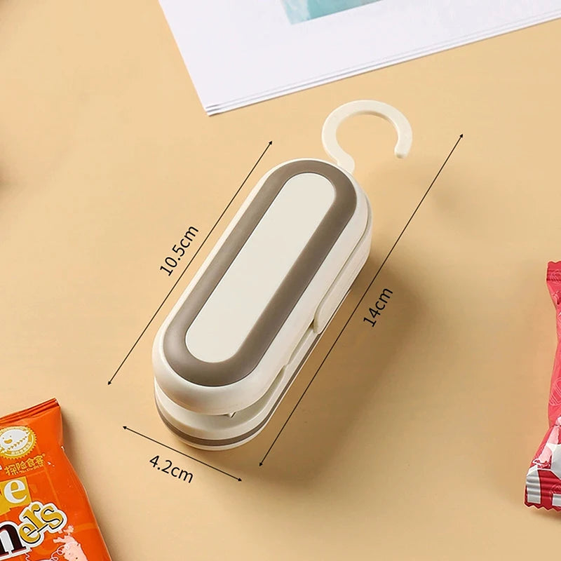 1300mAh Rechargeable Mini Bag Sealer and Cutter, 3 Variable Heat Modes, Widened Thermal Strip