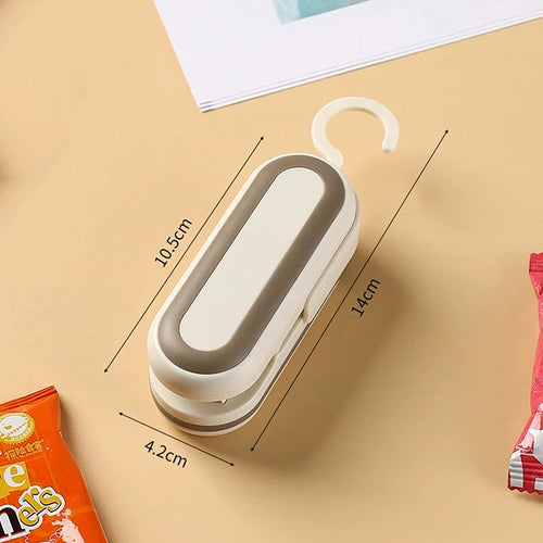 1300mAh Rechargeable Mini Bag Sealer and Cutter, 3 Variable Heat Modes, Widened Thermal Strip