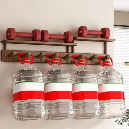 For Bamboo Wall Clothes Hanger Creative Simple Luxury Wall Hanging Coat Rack Bedroom Clothes Storage Living Room Home Furniture