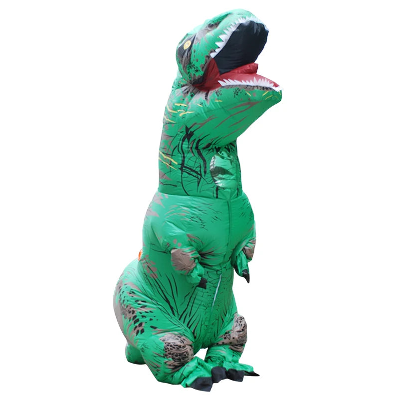 Funny Inflatable Dinosaur Carnival Costume Halloween Christmas New Year Birthday Party Role Playing T-Rex Inflatable Suit Gift