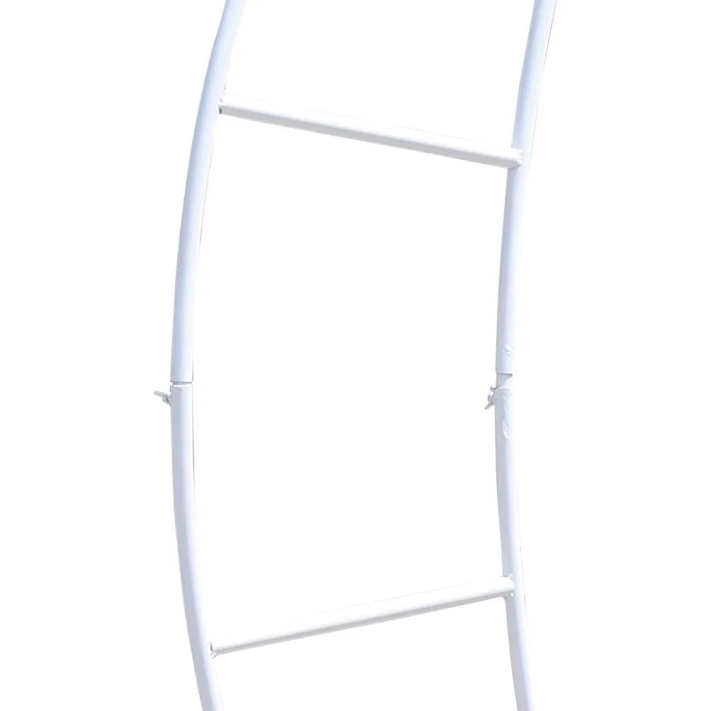 Metal Wedding Arch Backdrop Stand, White Moon Wedding Arches for Ceremony Set of 2, Balloon Arch Frame Garden Arbor for Birthday