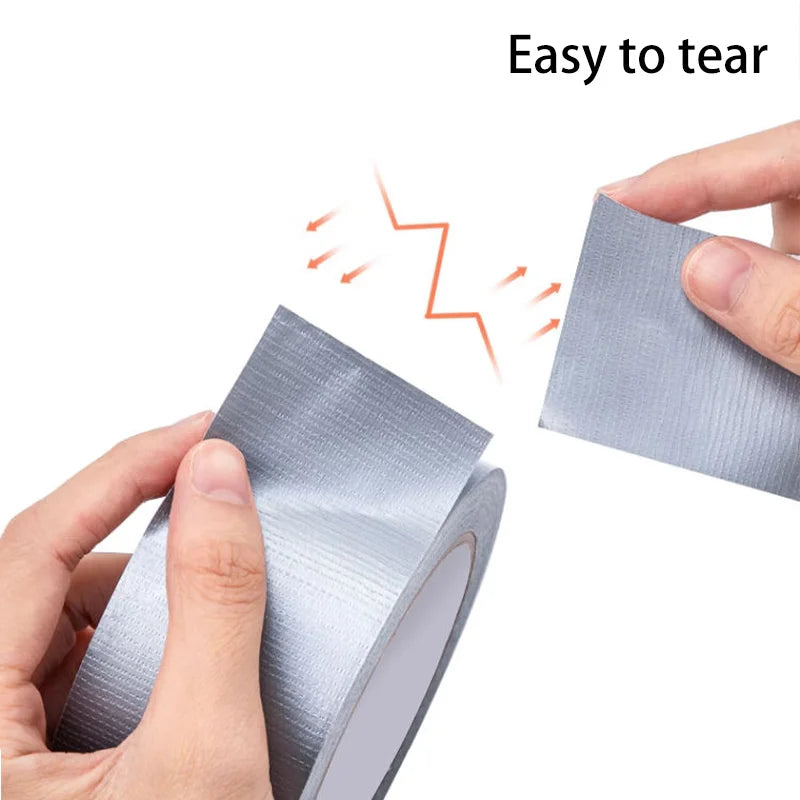 10Meter Adhesive Fabric Duct Tape heavy duty, Carpet Waterproof Tape,White Tape decorative, automotive fabric tape 1rolls