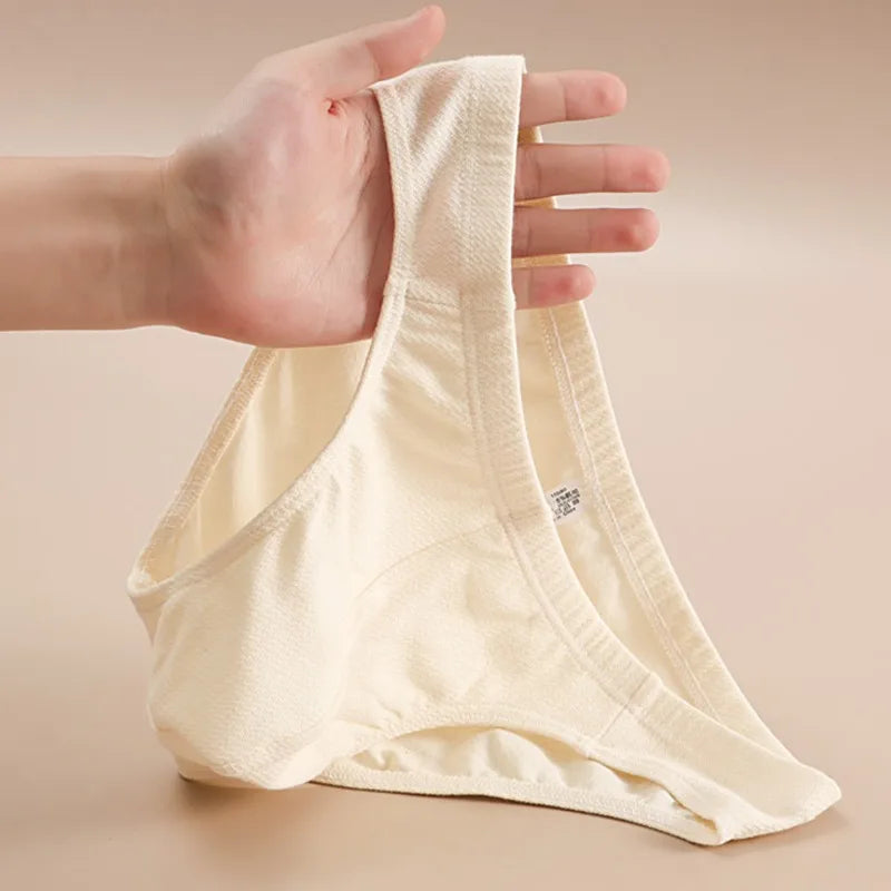 Cotton Underwear Men Sexy Bulge Pouch Briefs Breathable Underpants Soft Lingerie Male U Convex Bag Knickers Low Rise Panties