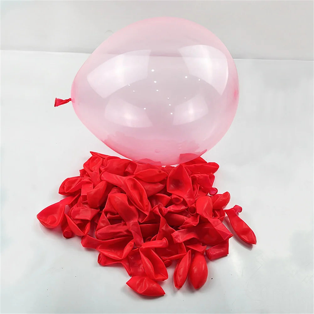 100pcs Colorful Crystal latex Balloon 10 inch Transparent Bubble Latex Balloons Kids toys Birthday Wedding party decorations