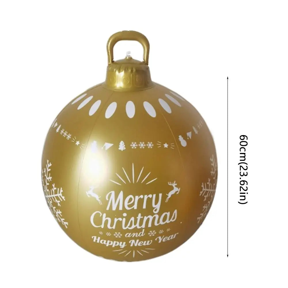 Giant 60cm Inflatable Balloons without Light DIY Christmas Ball Decoration Toy Venue Layout Ball Christmas