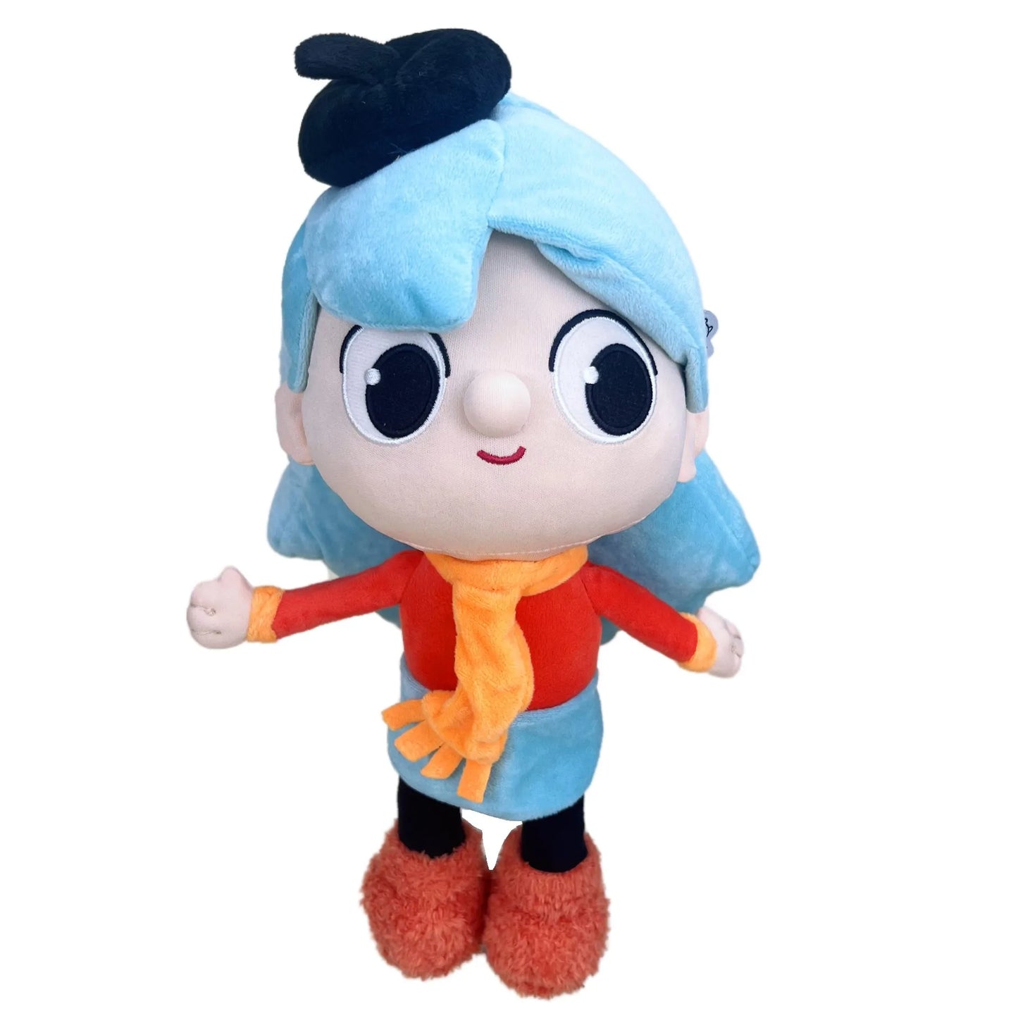 Hilda twig Adventure King Hilda Plush Toy Blue Hair Girl Goes to Town Doll Children's Birthday Gift for Friends