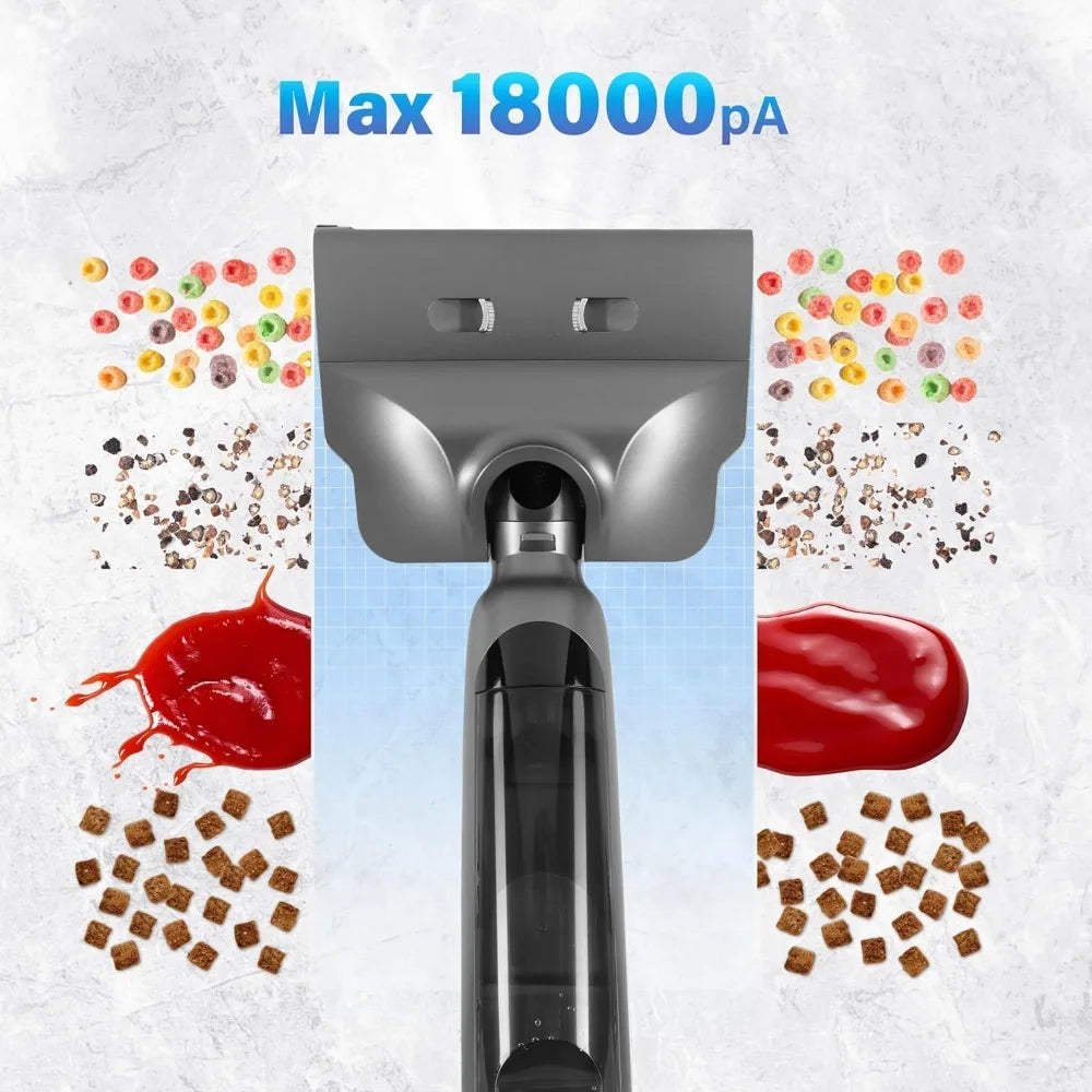 Pet Hair and Hard Floor Cordless Vacuum Cleaner and Mop Combo with Self-Cleaning, Aromatherapy, and 50-Minute Runtime for Home C