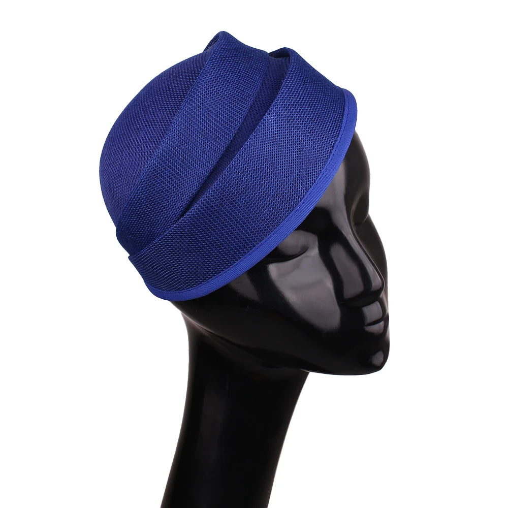 Bride Wedding Fascinators Base Ladies Women Party Dinner Hat 20 CM Size Deby Cocktail Chapeau Cap DIY Hair Accessores