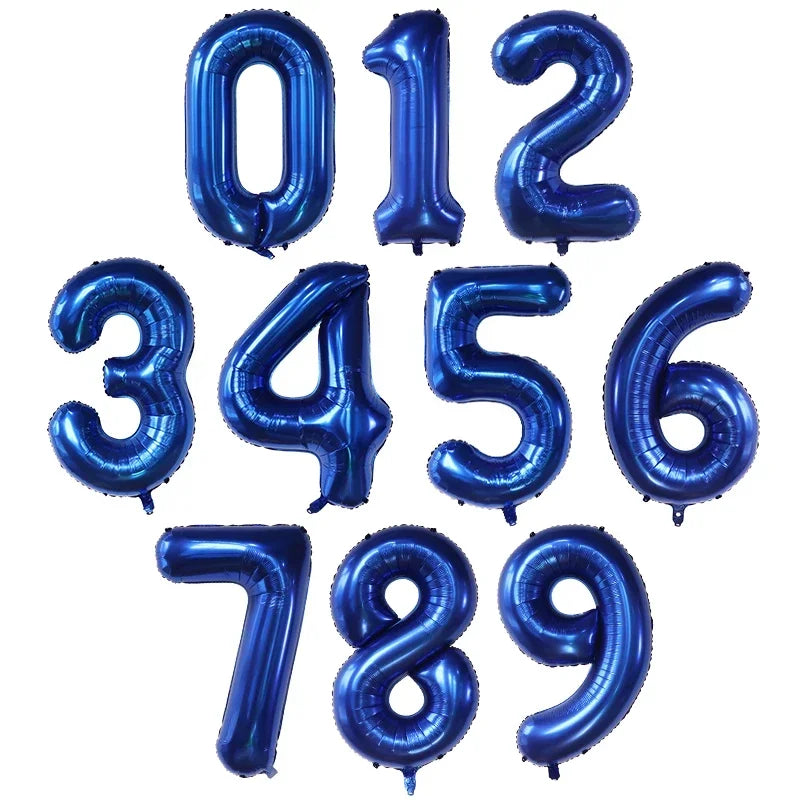50pcs 40Inch Birthday Balloons Foil Helium Number Balloon 0-9 Birthday Wedding Party Decoration Baby Shower Figures Air Globos
