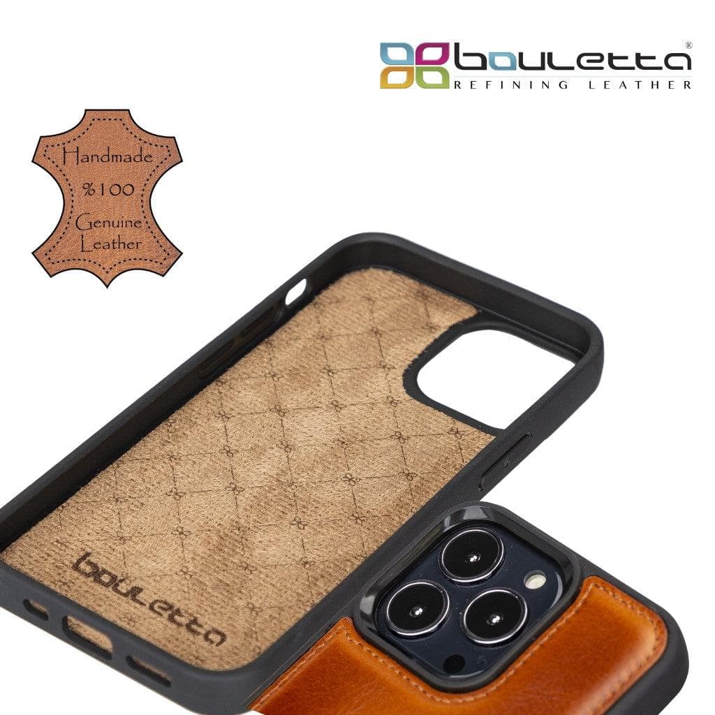 Flexible Leather Back Cover with CardHolder for iPhone 13 Series