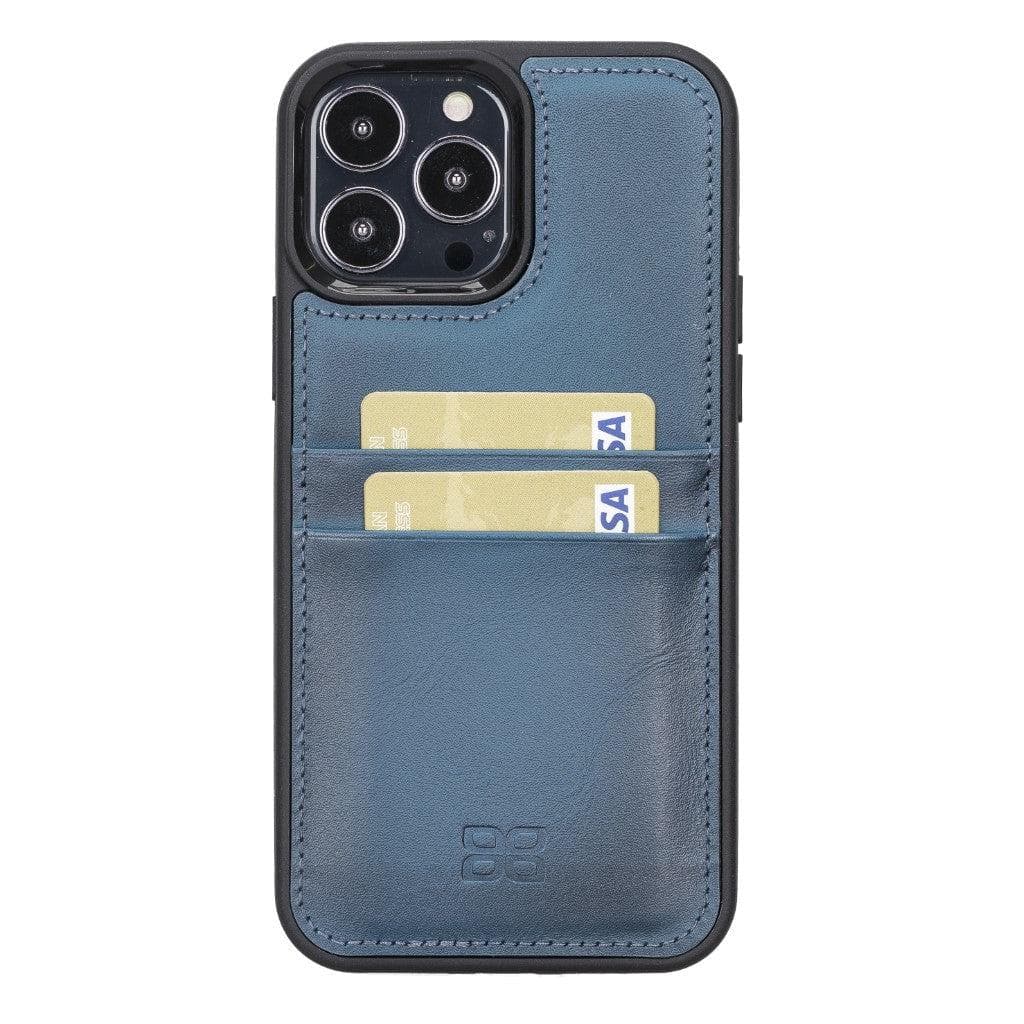 Flexible Leather Back Cover with CardHolder for iPhone 13 Series