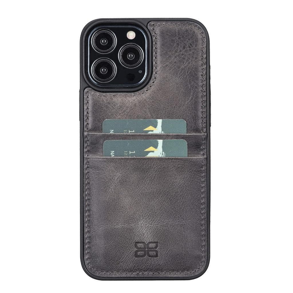 Flexible Leather Back Cover with CardHolder for iPhone 13 Series