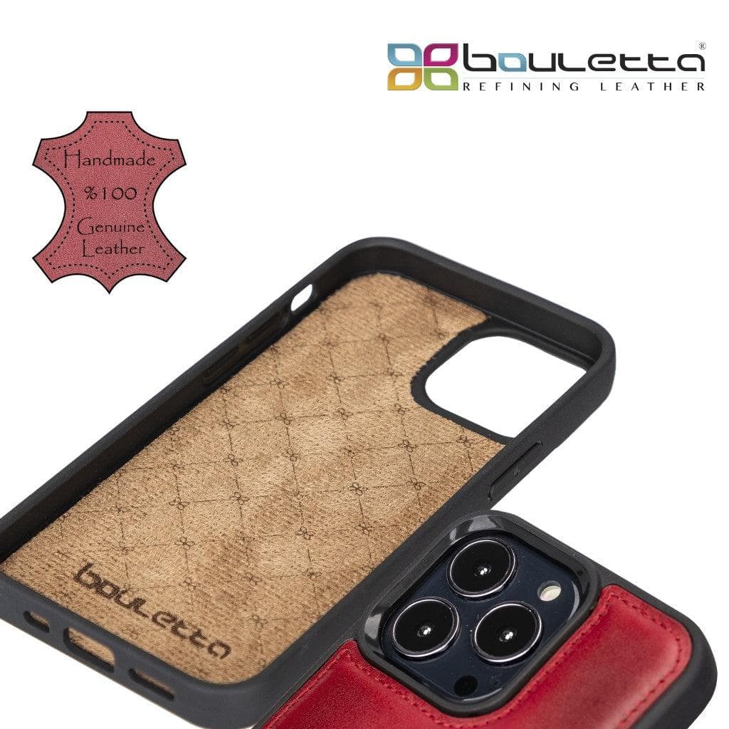 Flexible Leather Back Cover with CardHolder for iPhone 13 Series