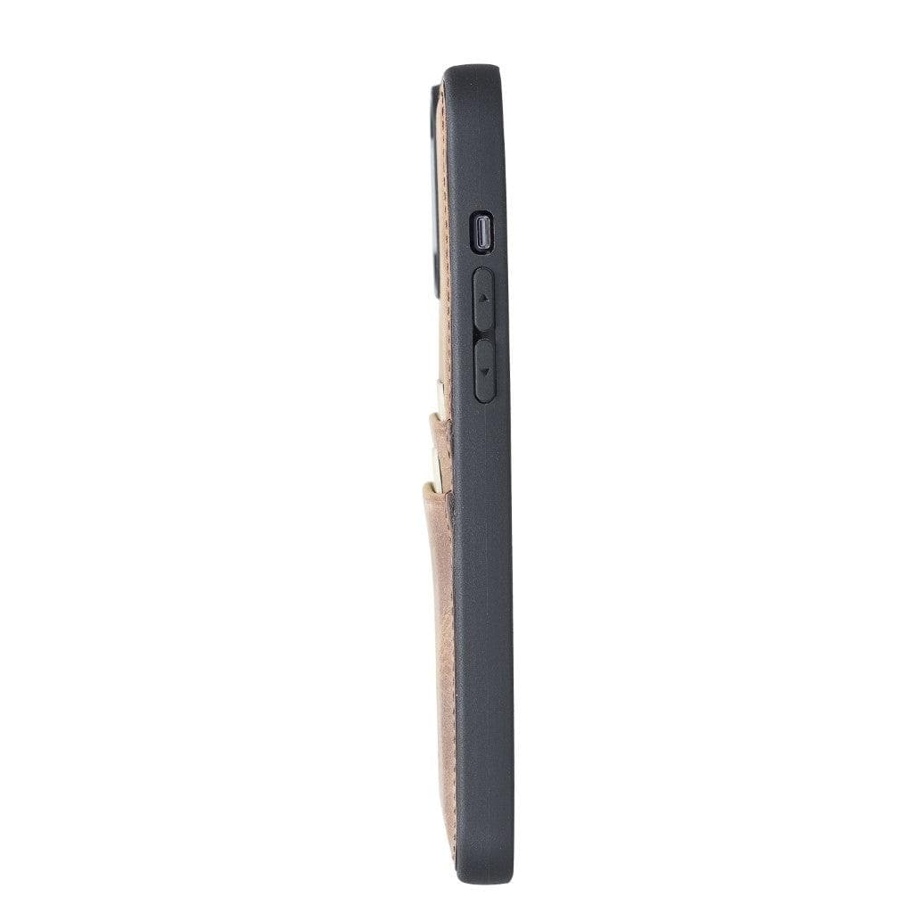 Flexible Leather Back Cover with CardHolder for iPhone 13 Series