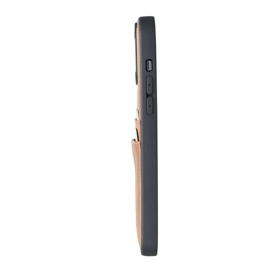 Flexible Leather Back Cover with CardHolder for iPhone 13 Series