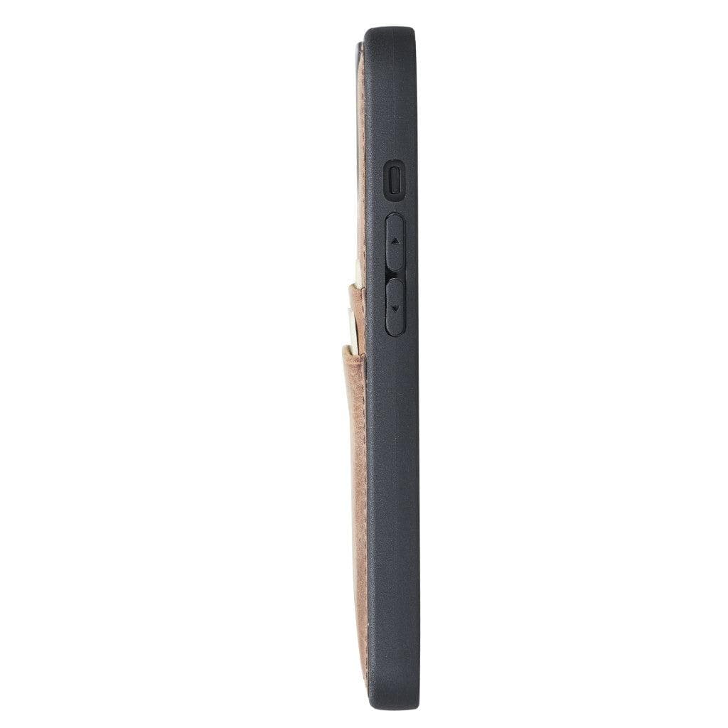 Flexible Leather Back Cover with CardHolder for iPhone 13 Series