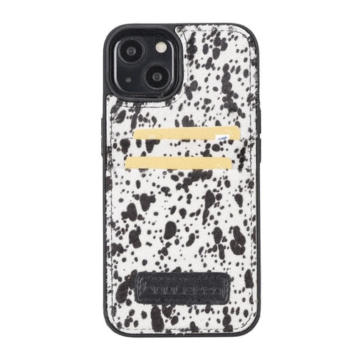 Flexible Leather Back Cover with CardHolder for iPhone 13 Series