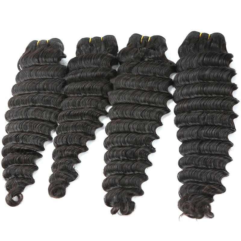 Beumax Double Drawn 12A Grade Loose Deep Wave BUNDLES with CLOSURES &