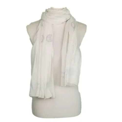 OMSutra Gayatri Mantra Prayer Shawl Handprinted  – Sacred OM Symbol –