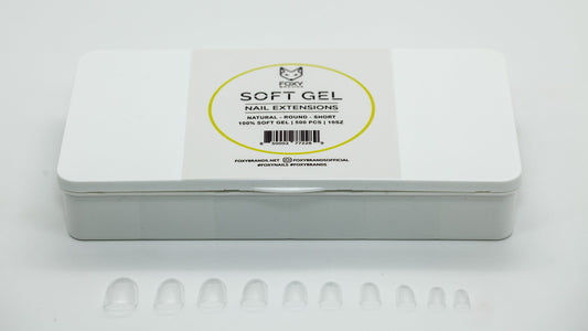 Foxy Soft Gel Nails – Oval Short (GEL-X Method)