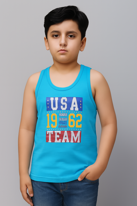 Cotton Vest baniyan for Baby-Yellow (Size-3-4 YEAR) | D102