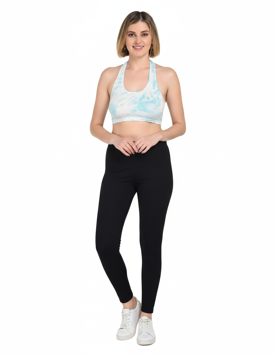 Women's Sports Bra & Leggings Set Multicolor (M )