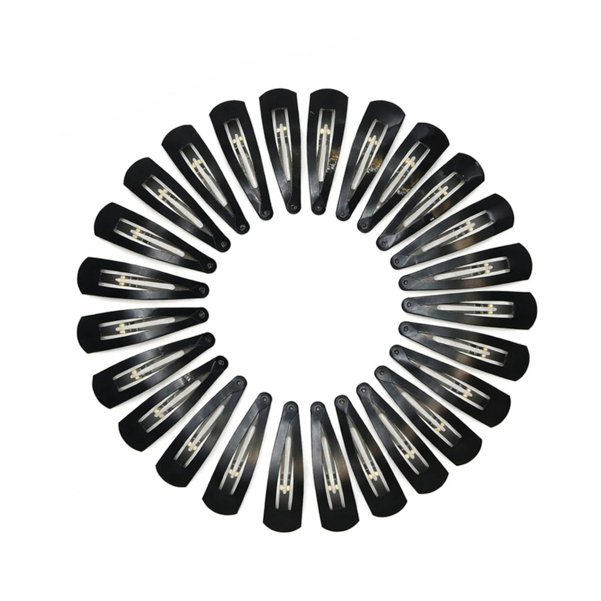 Black Tic Tac Snap Hair Clips Set