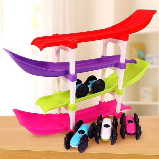Racer Ramp Toy Set with 4 Cars