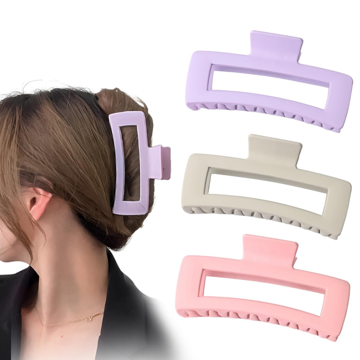 Hair Accessories Set with Clips Pins & Bands