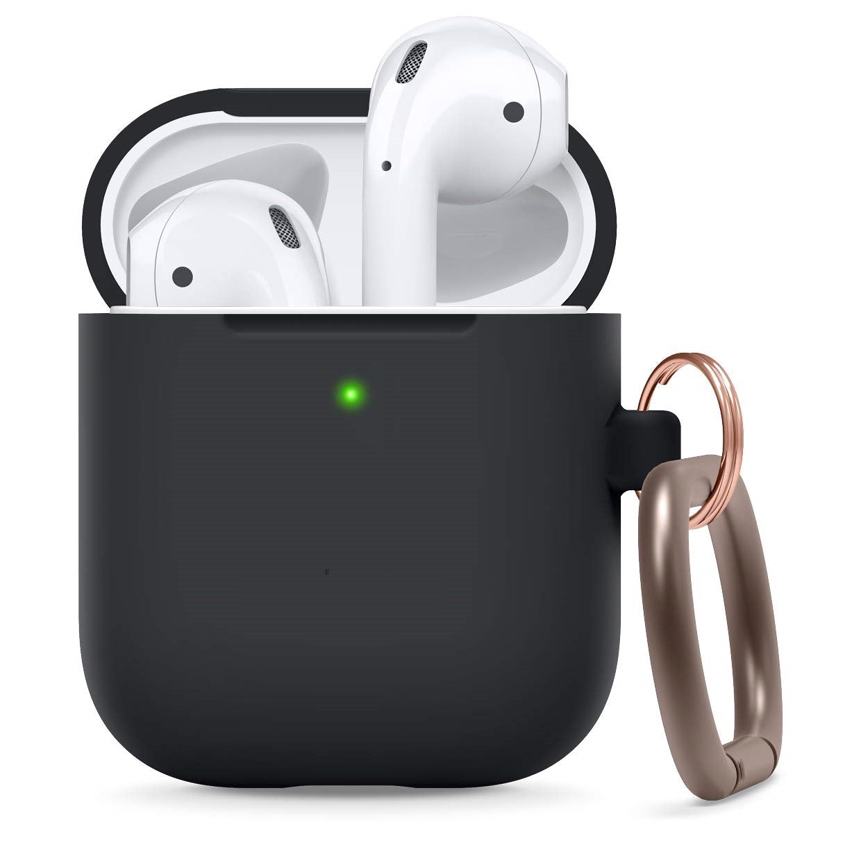 Silicone Case with Keychain Designed for Headphones Apple AirPods Case