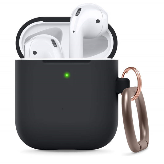 Silicone Case with Keychain Designed for Headphones Apple AirPods Case