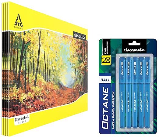 Classmate Drawing Book - Unruled, 40 Pages, 210 mm x 297 mm - Pack of