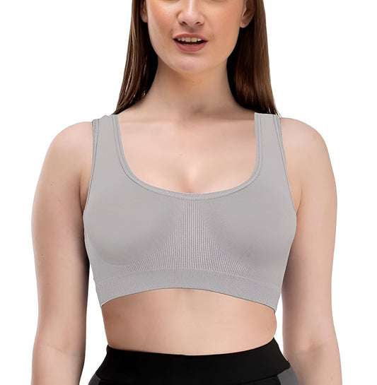Women's Cotton Blend Air Bra-Grey (Size-34C)