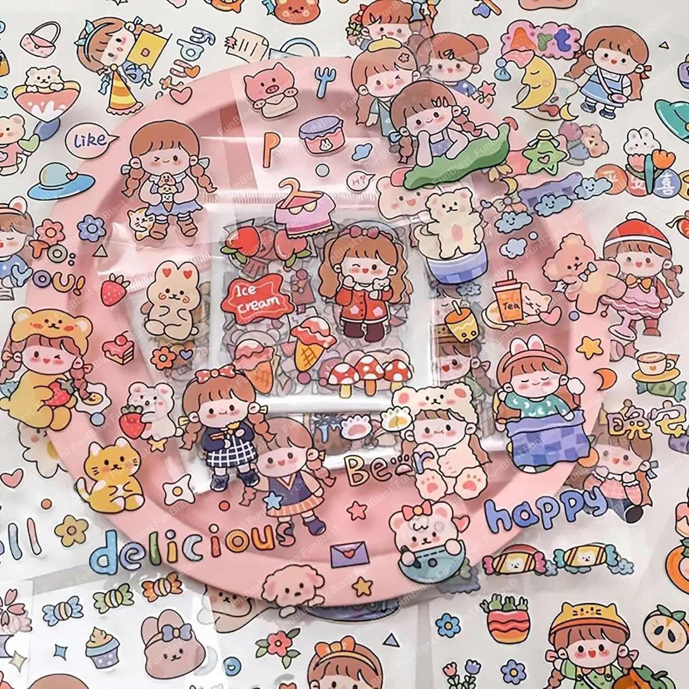 Cute Kawaii Sticker Set 100 Sheets