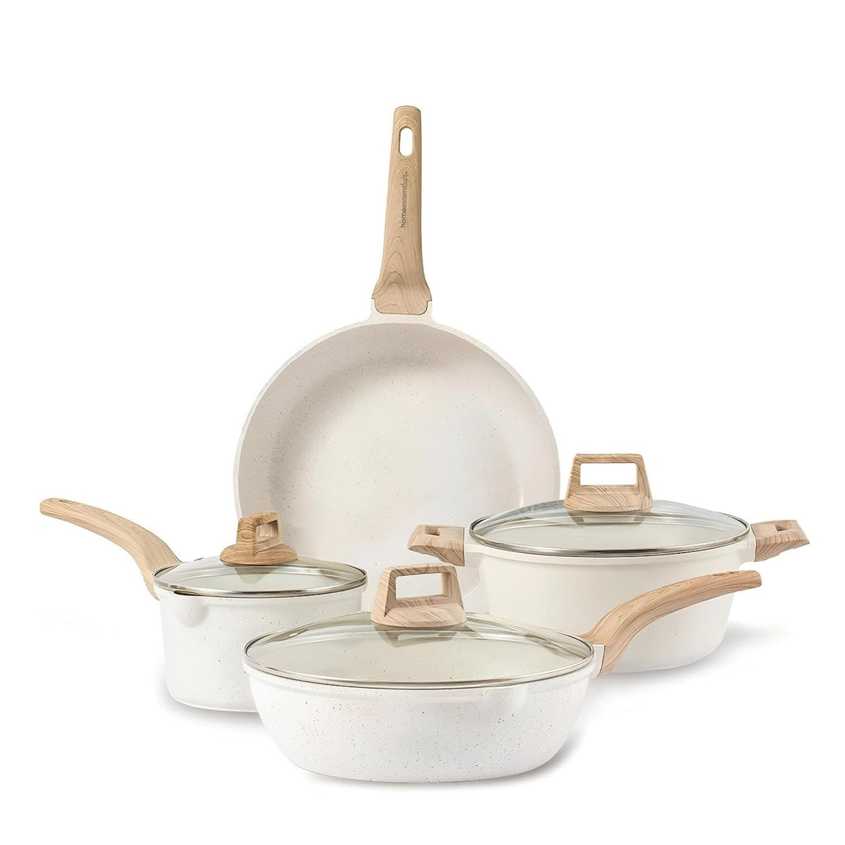 HomeEssentials 4 Pcs Non-Stick Cookware Set